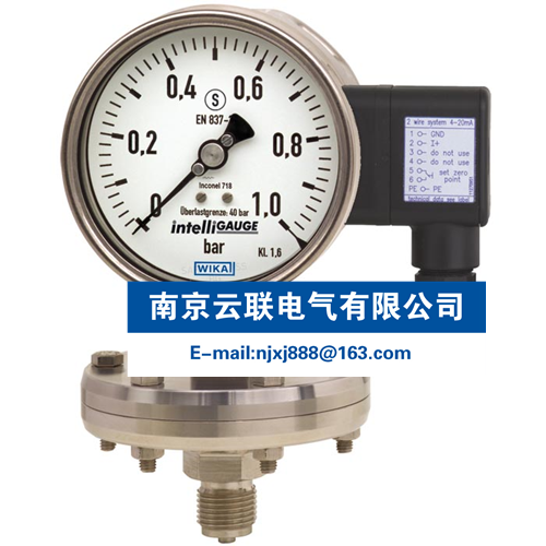 WIKA PGT43HP.100, PGT43HP.160 帶有電信號輸出的膜片式壓力表